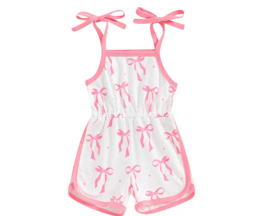 Pink bow jumpsuit