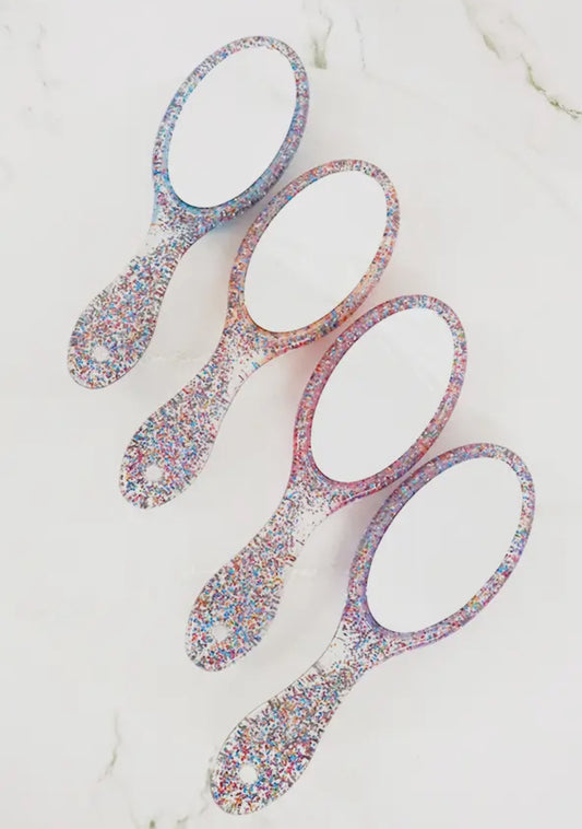 Hair brush and mirror set
