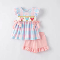 Pastel gingham set