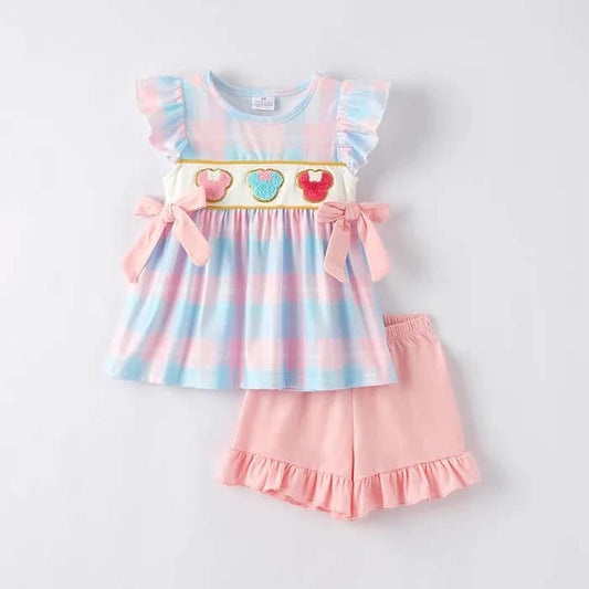 Pastel gingham set