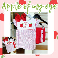 Apple of my eye set - INCLUDES INITIAL