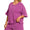 Plus Plum ribbed short set