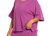 Plus Plum ribbed short set
