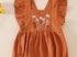 Carmel linen floral girls bubble