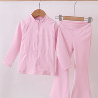 Pink flare athletic set