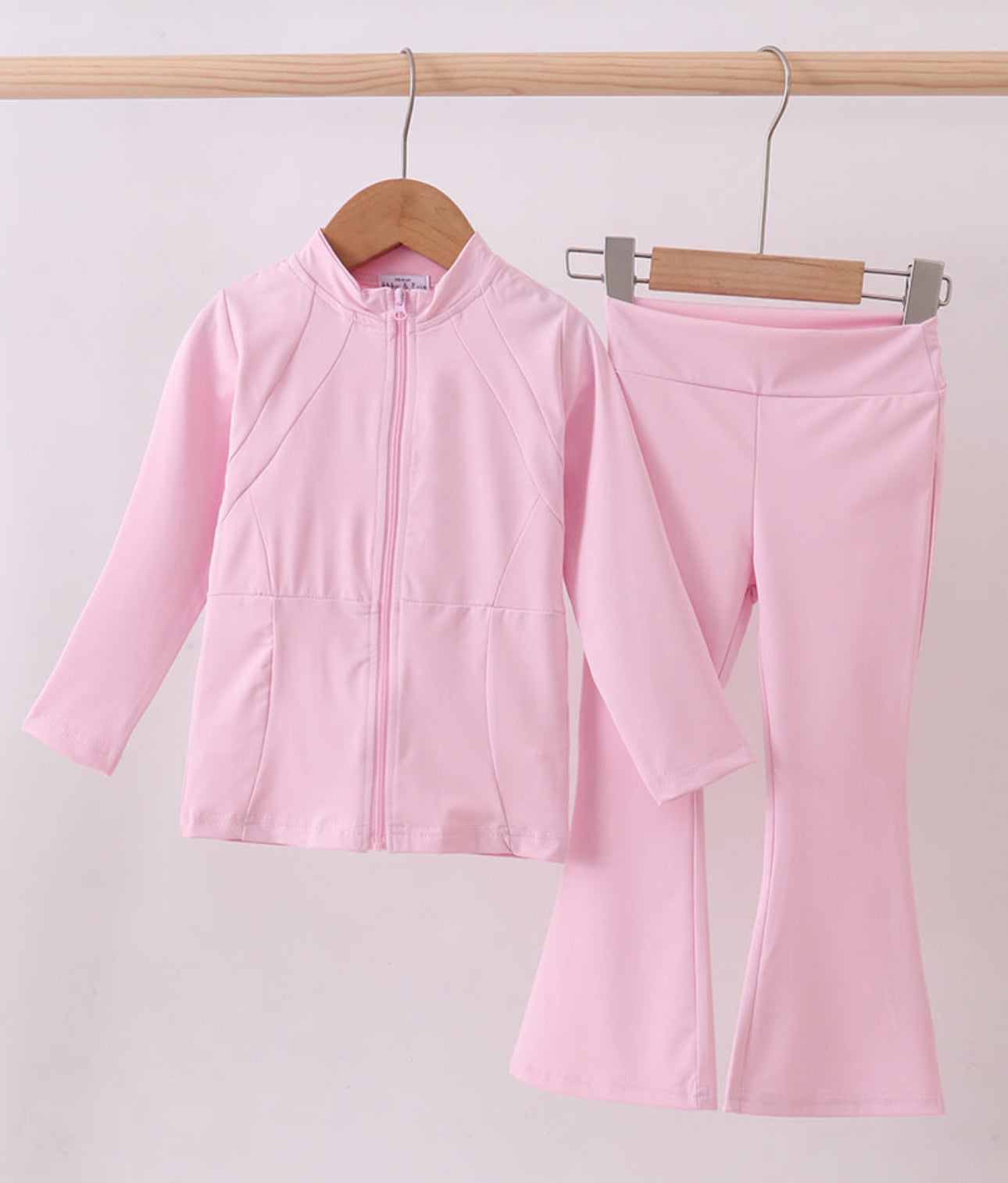 Pink flare athletic set