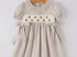 Pumpkin smocked dress