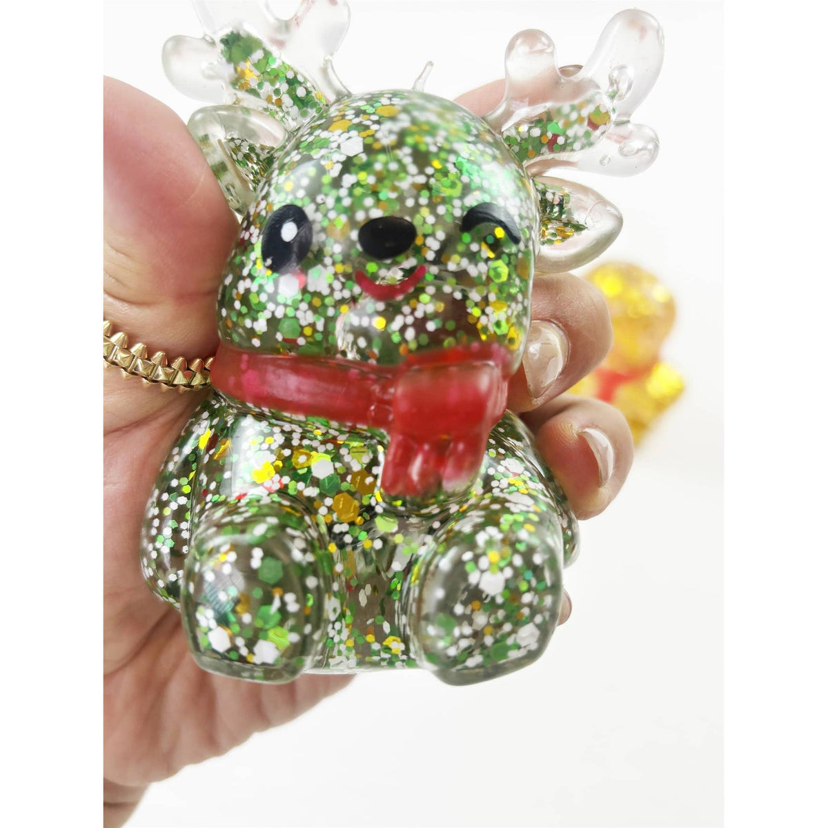 Christmas Glitter Character Squishy Toy