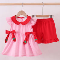 Strawberry pink short set