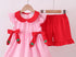 Strawberry pink short set
