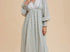 Mixed panel print maxi dress