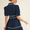 Navy trim accent dress
