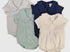 Pleated bubble short sleeve- Navy - optional embroidery