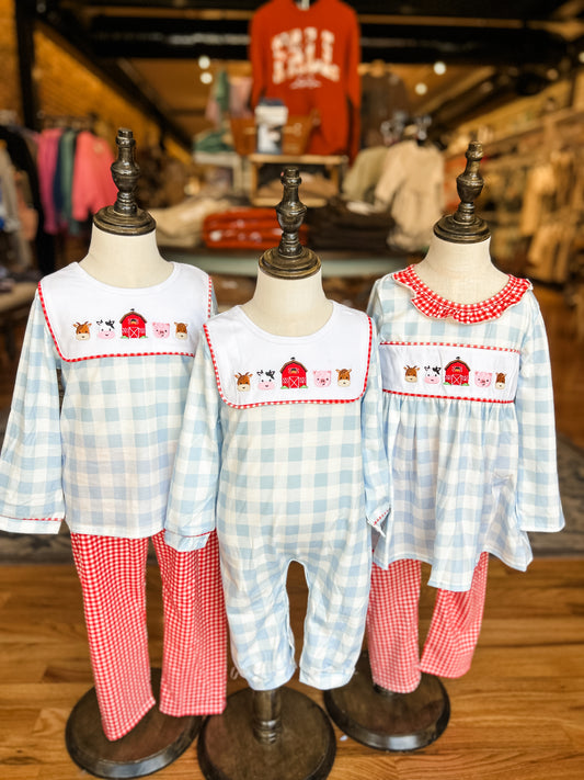 Girls farm pant set