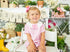 Pink & White Striped Gingham Ruffle Bubble