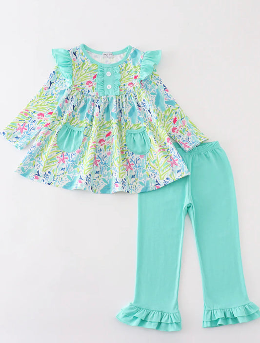 Green Lilly pant set