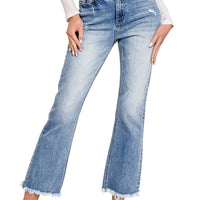 Distressed jeans medium wash