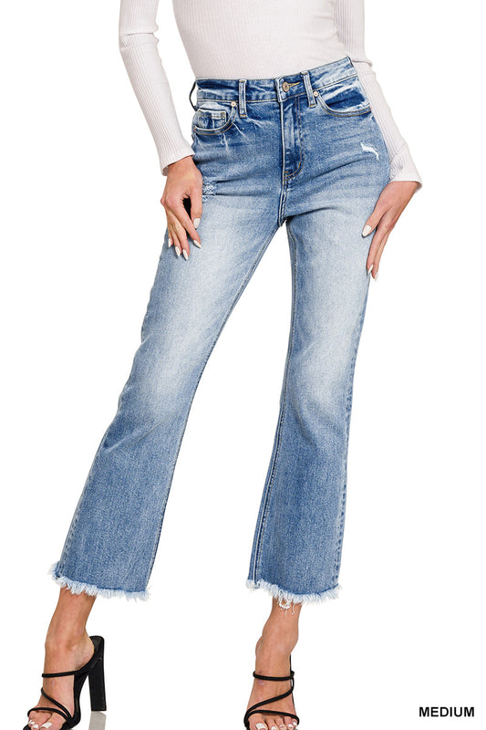 Distressed jeans medium wash