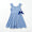 Blue white gingham skort dress
