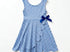 Blue white gingham skort dress