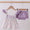 Purple smocked floral bloomer set