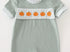 Sage gingham pumpkin boys romper