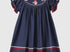 Smocked Santa girls dress