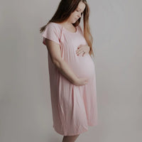Light pink labor & delivery gown