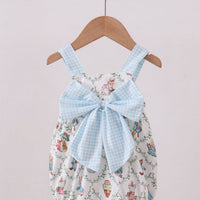 Blue bow bunny bubble