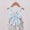 Blue bow bunny bubble