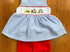 Smocked back to school girls short set