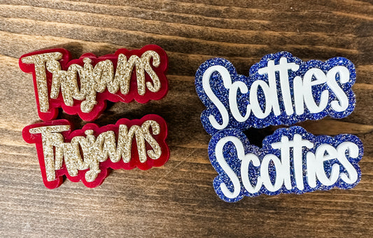 School spirit alligator clip