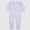 Lilac baby romper with fold over hands & feet - INCLUDES EMBROIDERY NAME/MONOGRAM