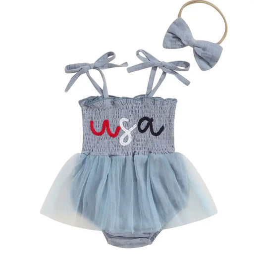 USA twill romper
