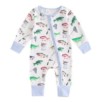 Outdoorsy baby rompers