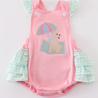 Pink puppy beach bubble