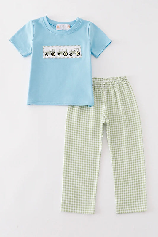 Boys tractor pant set