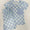 Green blue checkered short set