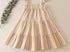 Multicolored stripe tiered ruffle linen dress
