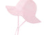 Pink seersucker sun hat