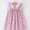 Pink floral ruffle girls dress