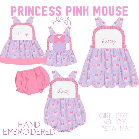 Princess bloomer set- add $5 for embroidery