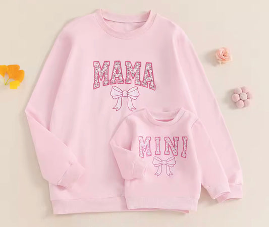 Mama & Mini Bow Sweatshirts