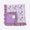 Purple bow floral ruffle lined blanket