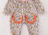 Floral smocked romper