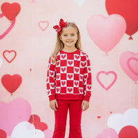 Red hearts outfit