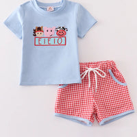 EIEIO boys short set