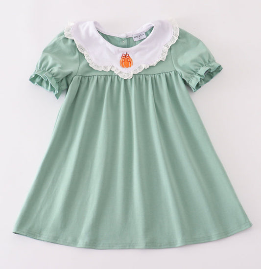 Green pumpkin dress