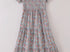 Floral smocked mom dress