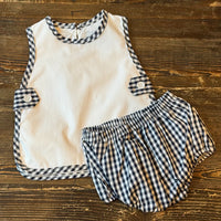 Gingham apron set